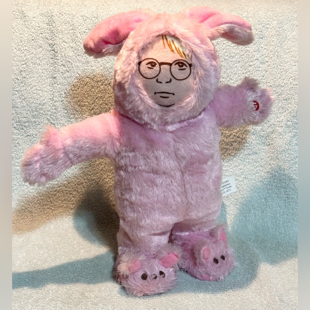 A Christmas Story Ralphie Pink Bunny Toy Animated Musical Side Stepper Gemmy